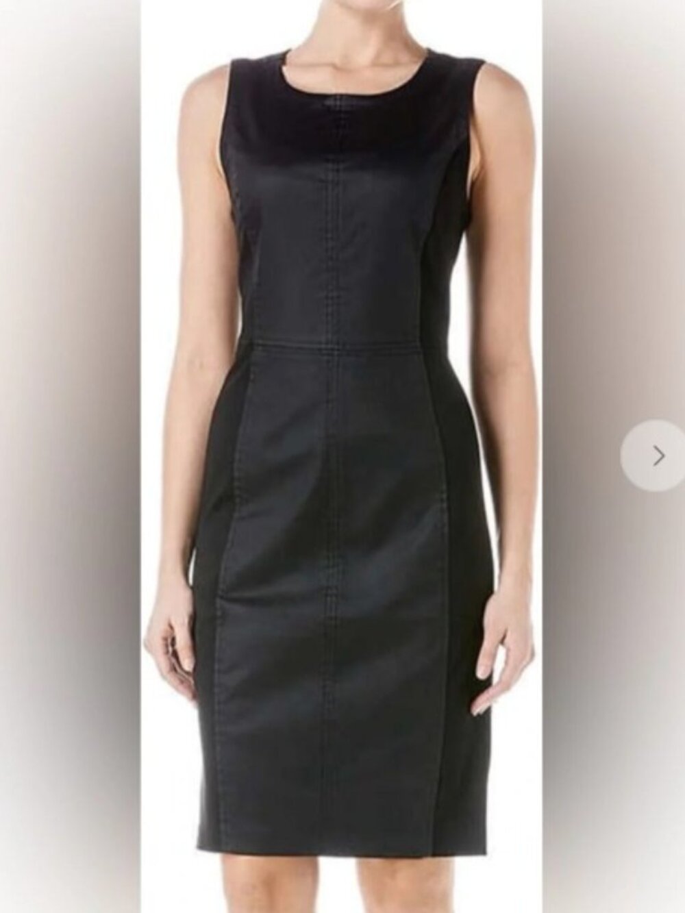 Level 99 Denim Sleeveless Full Back Zipper Midi Dress Size S